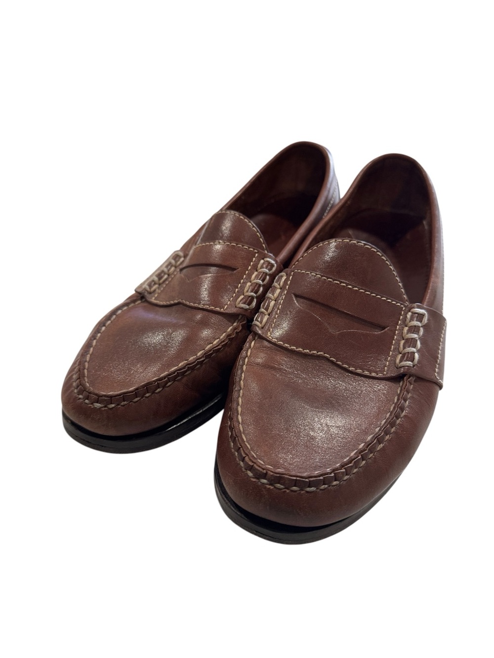 Cole Haan Brown Leather Penny Loafers Slip On Shoes Men Size 10 D - Picture 4 of 13